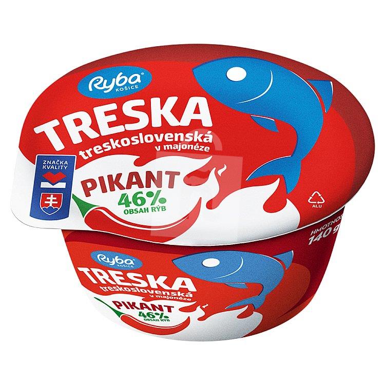 Treska treskoslovenská v majonéze Pikant 140g Ryba Košice