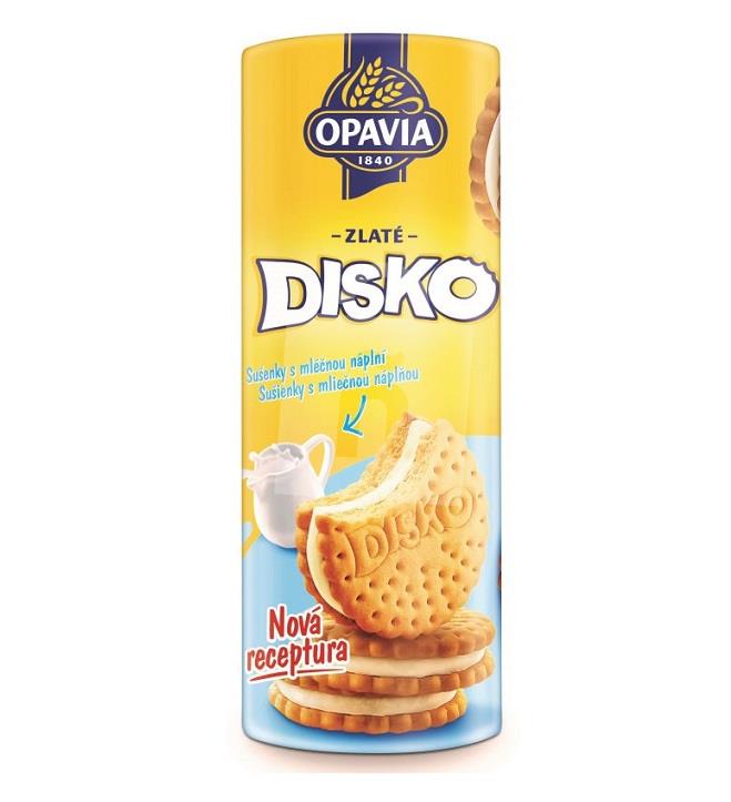 Sušienky Zlaté Disko s mliečnou náplňou 169g Opavia