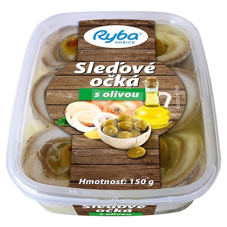 Sleďové očká v oleji s olivou 150g Ryba Košice