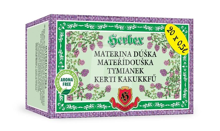 Čaj bylinný materina dúška 20x3g / 60g Herbex