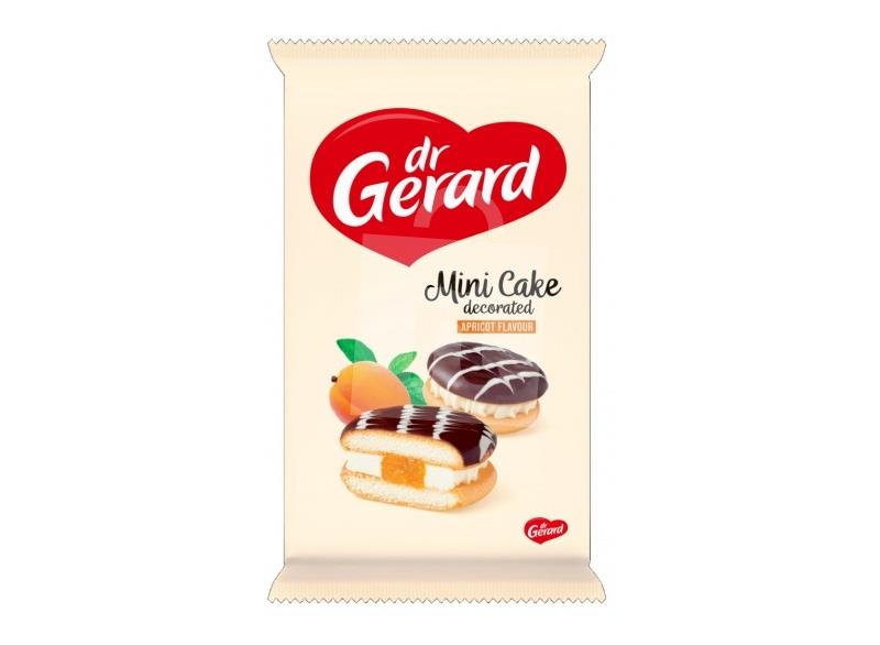 Piškoty Mini Cakes apricot , jablkovo-marhuľovou náplňou v kakaovej a bielej poleve 165g Dr Gerard