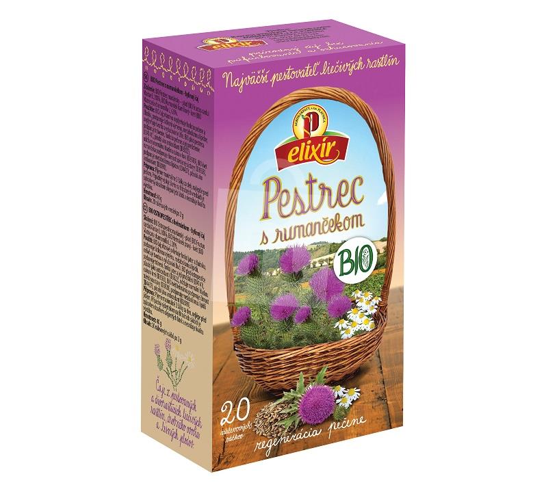 Čaj bylinný Bio Pestrec s rumančekom 20x3g / 60g Elixír