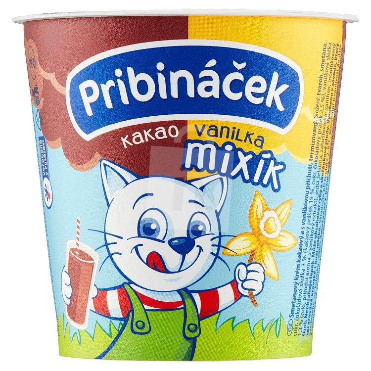 Dezert smotanový Mixík kakao-vanilka 125g Pribináček