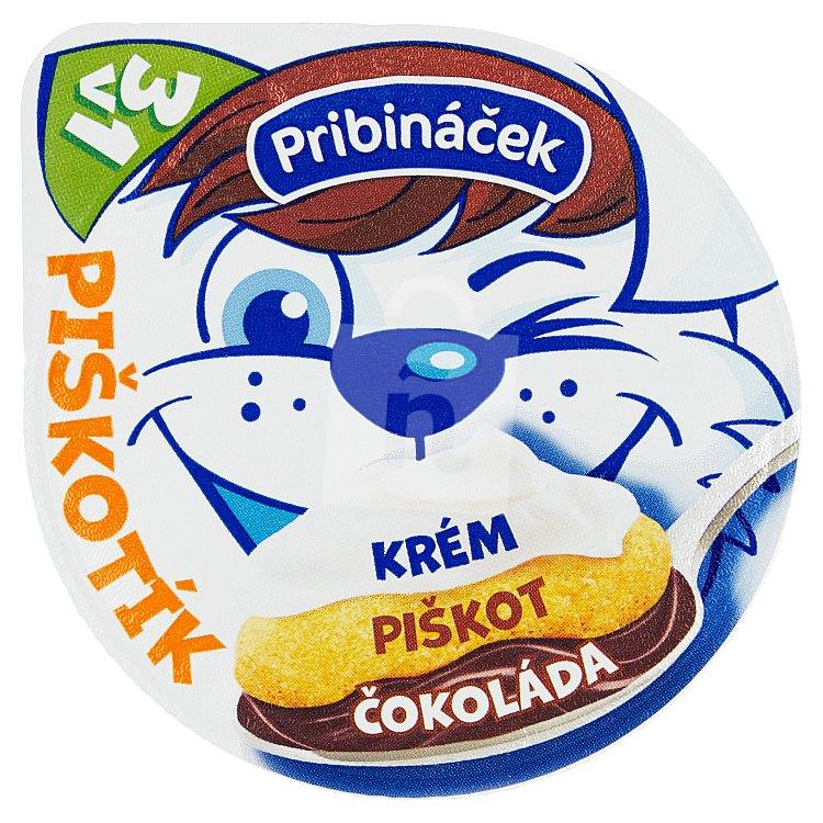 Dezert tvarohový Piškotík čokoláda 100g Pribináček