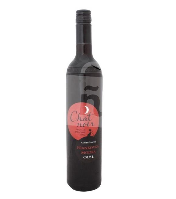 Chat noir Frankovka modrá akostné odrodové víno červené suché 0,75l Vitis Pezinok
