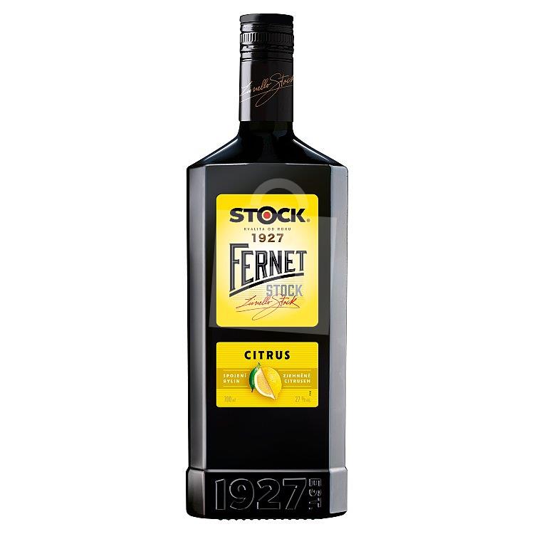 Bylinný likér Fernet citrus 27% 0,7l NF Stock