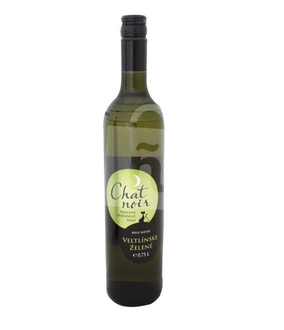Chat noir Veltlínske zelené akostné odrodové víno biele suché 0,75l Vitis Pezinok