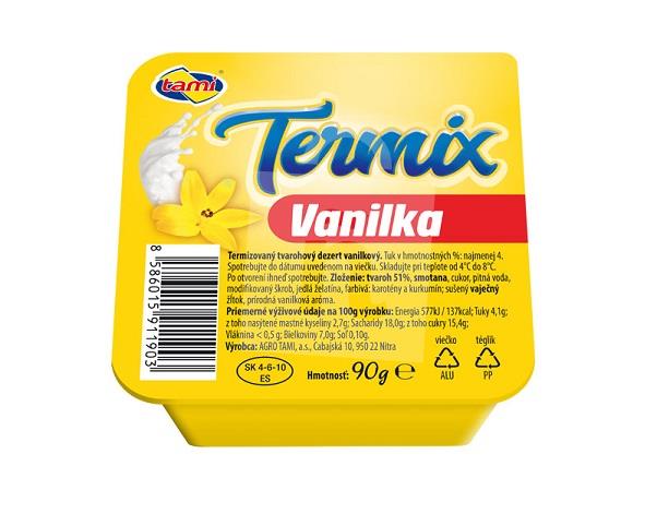 Dezert tvarohový termizovaný Termix vanilka 90g Tami