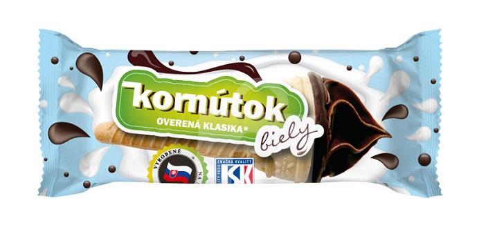 Kornútok biely v tmavej poleve 25g Solide