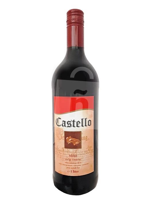 Castello víno červené suché 1l CBA 
