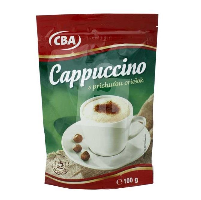 Instantný kávový nápoj Cappuccino Oriešok100g CBA 