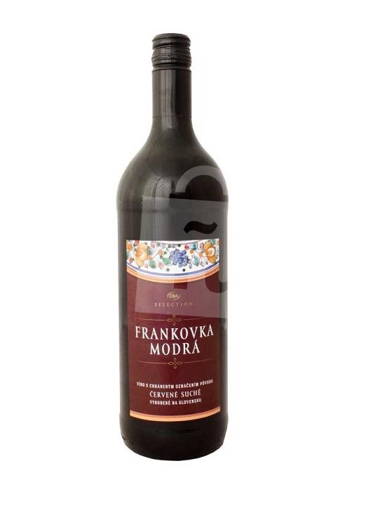 Selection Frankovka Modrá akostné odrodové víno červené suché 1l CBA 