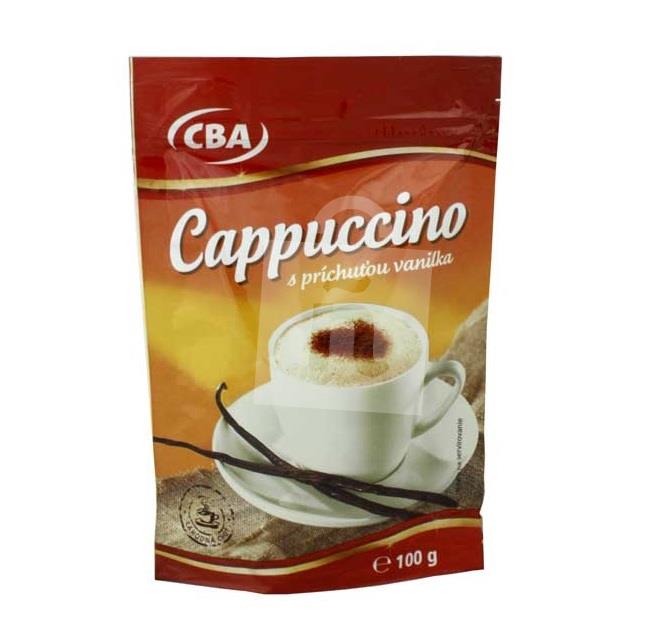 Instantný kávový nápoj Cappuccino Vanilka 100g CBA 