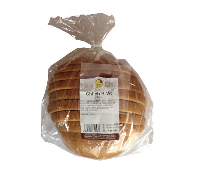 Chlieb B-Vit krájaný, balený 400g Juraj Oremus Pekáreň