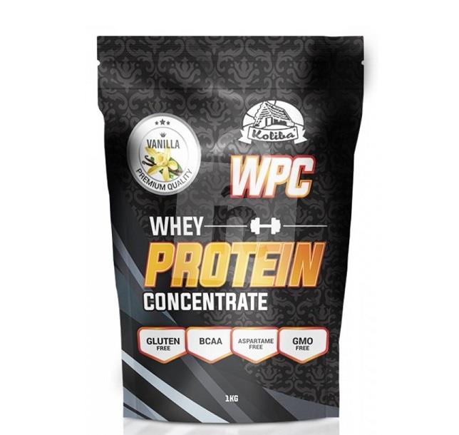 Nápojový prášok srvátkový proteínový koncentrát WPC Protein vanilla 1kg Koliba