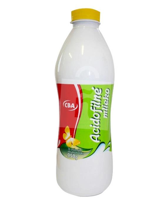 Acidofilné mlieko so zníženým obsahom tuku 1% 950g CBA 