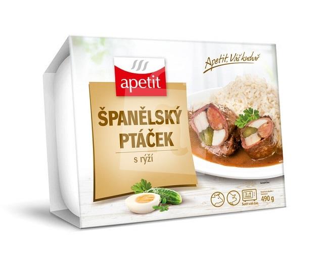 Hotové jedlo Španielsky vtáčik s ryžou 490g Apetit