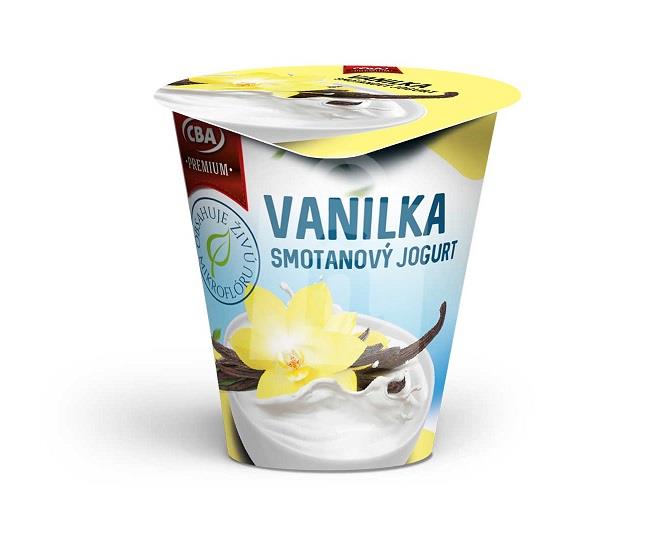 Jogurt smotanový vanilka 145g CBA Premium