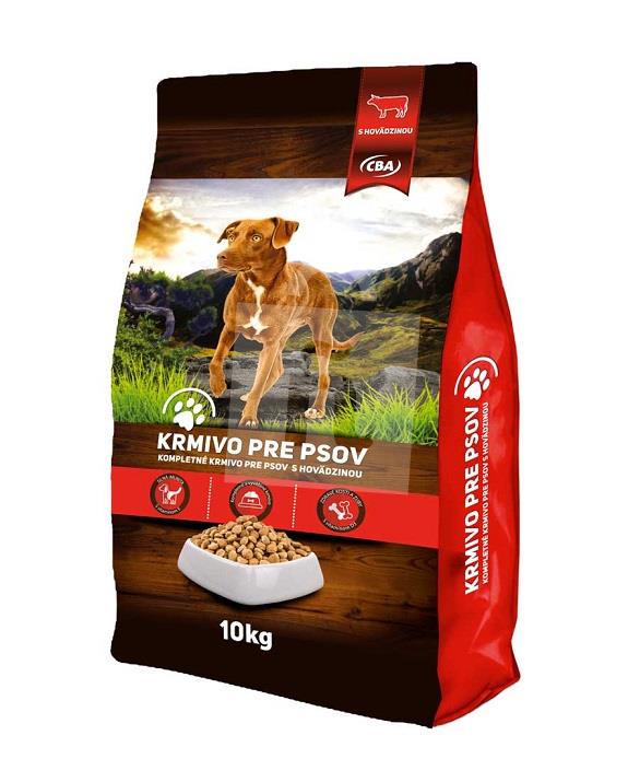 Granule kompletné krmivo pre psov s hovädzinou 10kg CBA 