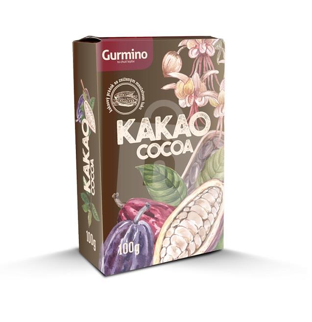 Kakao so zníženým obsahom tuku 100g Gurmino