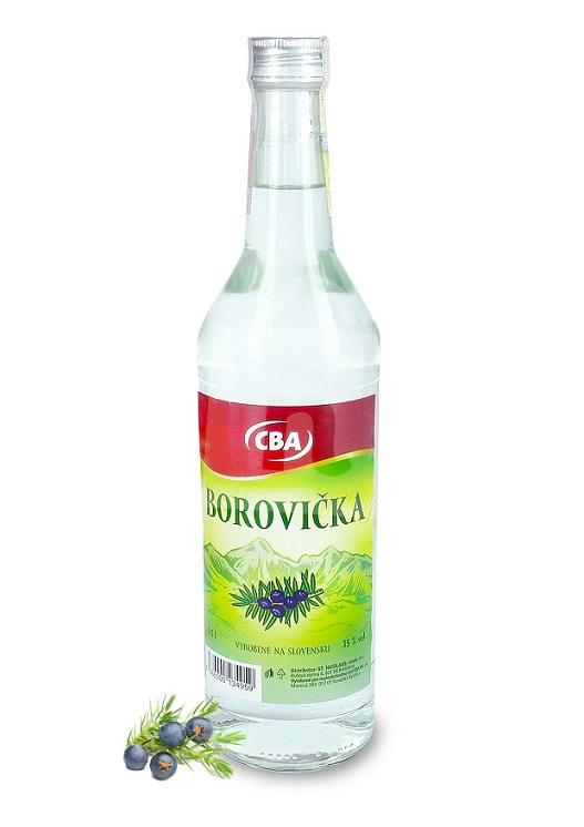 Liehovina Borovička 40% 1l CBA 