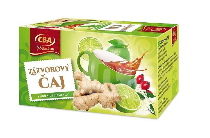 Čaj bylinný Zázvorový s príchuťou limetky 20x2g / 40g CBA Premium