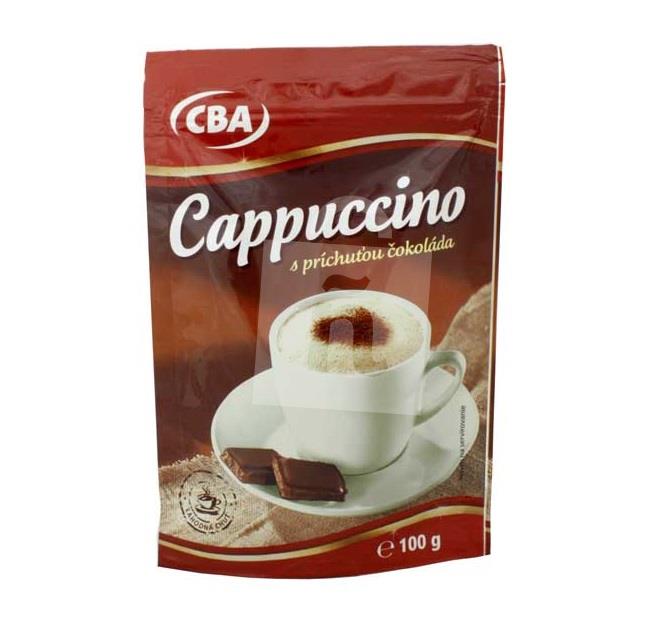 Instantný kávový nápoj Cappuccino Čokoláda 100g CBA 