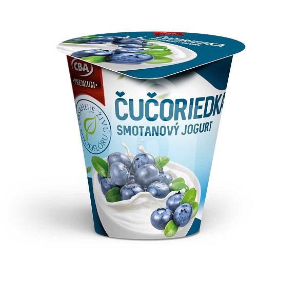 Jogurt smotanový čučoriedka 145g CBA Premium