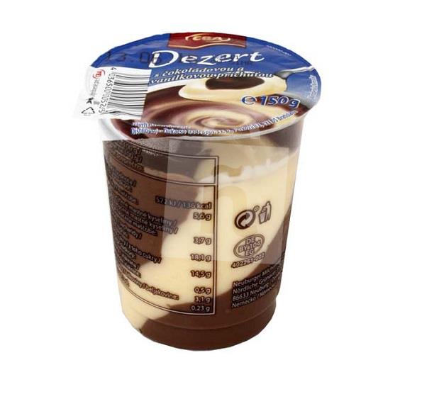 Dezert smotanový čokoládovo - vanilkový 150g CBA 
