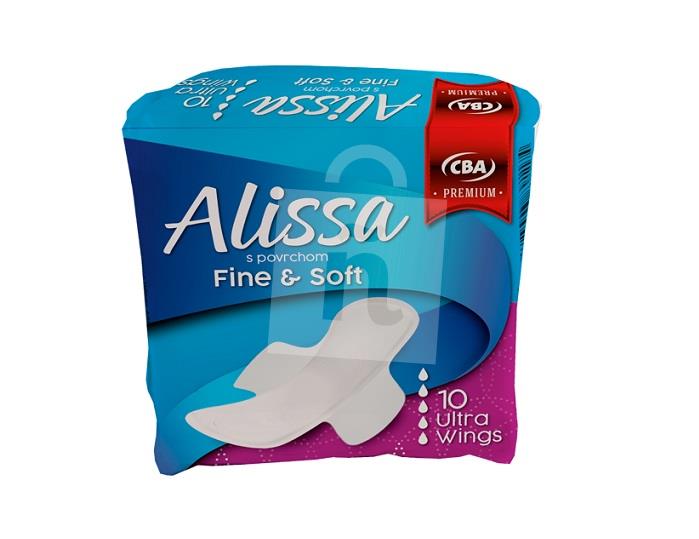 Hygienické vložky Alissa fine & soft ultra wings 10ks CBA Premium