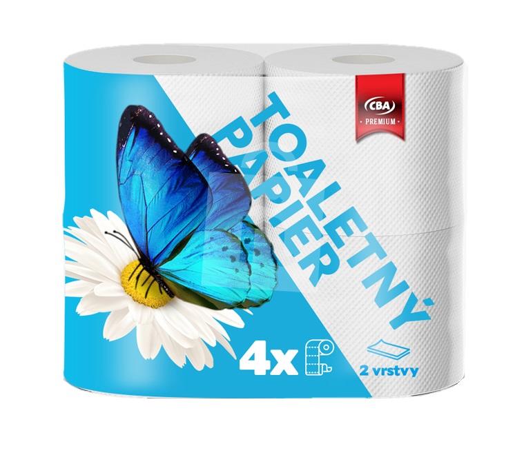 Toaletný papier 2-vrstový 4ks CBA Premium