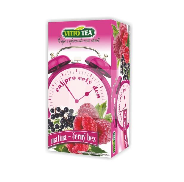 Čaj ovocný Budík malina, čierna ríbezľa 20x2g / 40g VITTO TEA