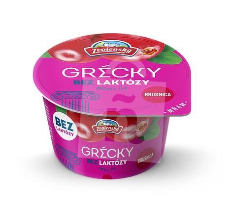 Jogurt grécky typ bez laktózy brusnica 125g Zvolenský