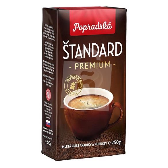 Káva pražená mletá Štandard premium 250g Popradská