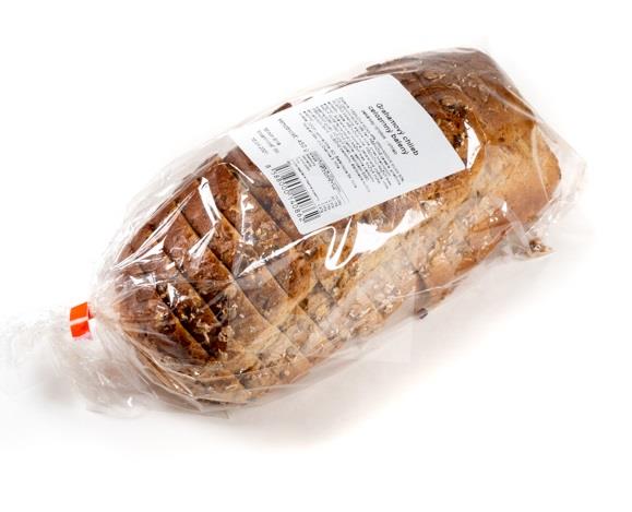 Chlieb Grahamový celozrnný krájaný, balený 450g