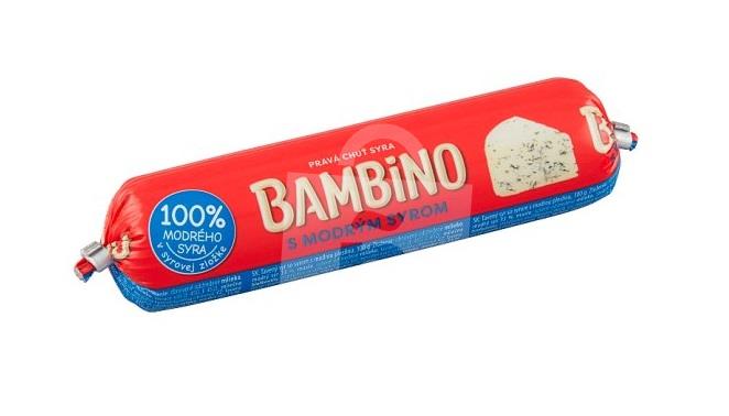 Syr roztierateľný tavený s Modrým syrom črievko 100g Bambino
