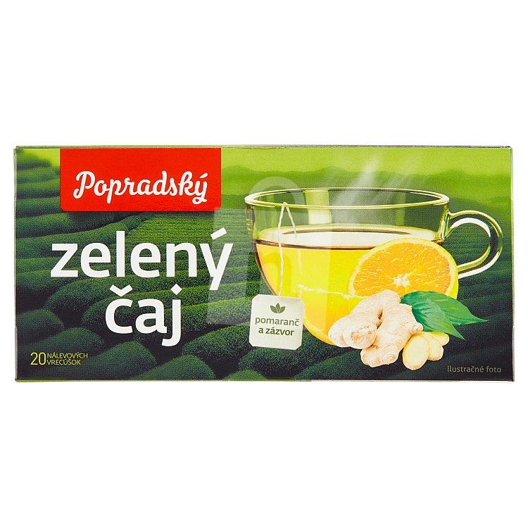 Čaj zelený pomaranč a zázvor 20x1,5 g / 30g Popradský