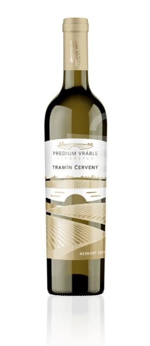 Tramín Červený akostné víno odrodové neskorý zber biele polosuché 0,75l Predium Vráble - vinárstvo vinohradníctvo