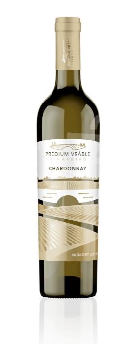 Chardonnay akostné víno odrodové neskorý zber biele suché 0,75l Predium Vráble - vinárstvo vinohradníctvo