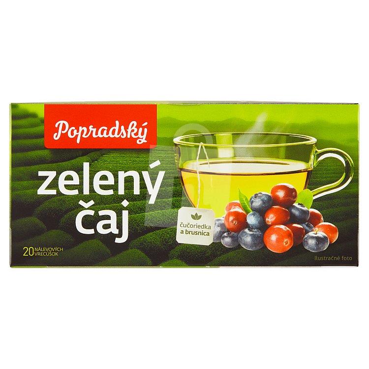 Čaj zelený čučoriedka a brusnica 20x1,5 g / 30g Popradský