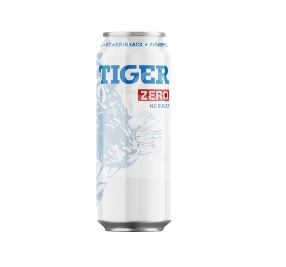 Energetický nápoj ZERO 500ml plech TIGER Energy drink