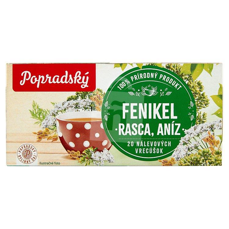 Čaj bylinný fenikel-rasca-aníz 20x1,5g / 30g Popradský