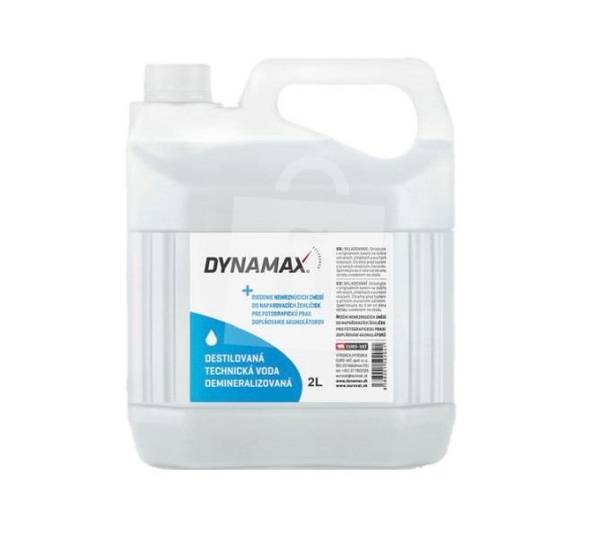 Destilovaná technická voda demineralizovaná 2l DYNAMAX