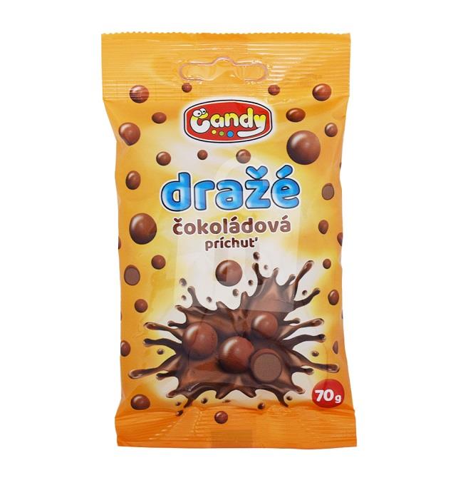 Cukríky dražé čokoládové v kakaovej poleve 70g Candy