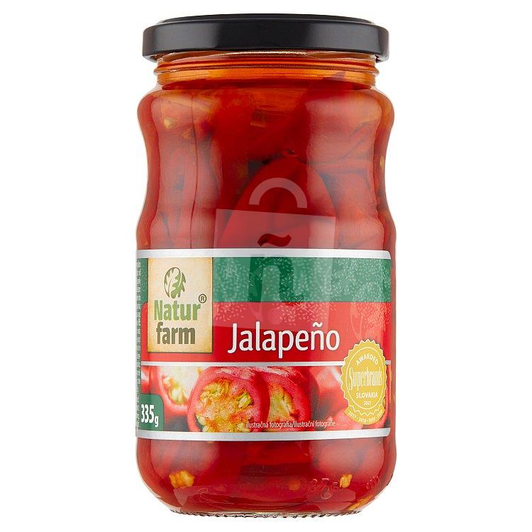Paprika Jalapeno červená v slanom náleve PP 190g / 335g Natur Farm