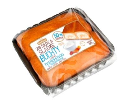 Buchty Zo srdca s tvarohovou náplňou 2ks 90g / 180g Penam