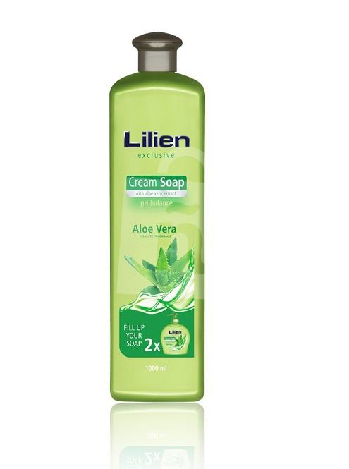 Tekuté mydlo krémové Exclusive aloe vera náhradná náplň 1l Lilien