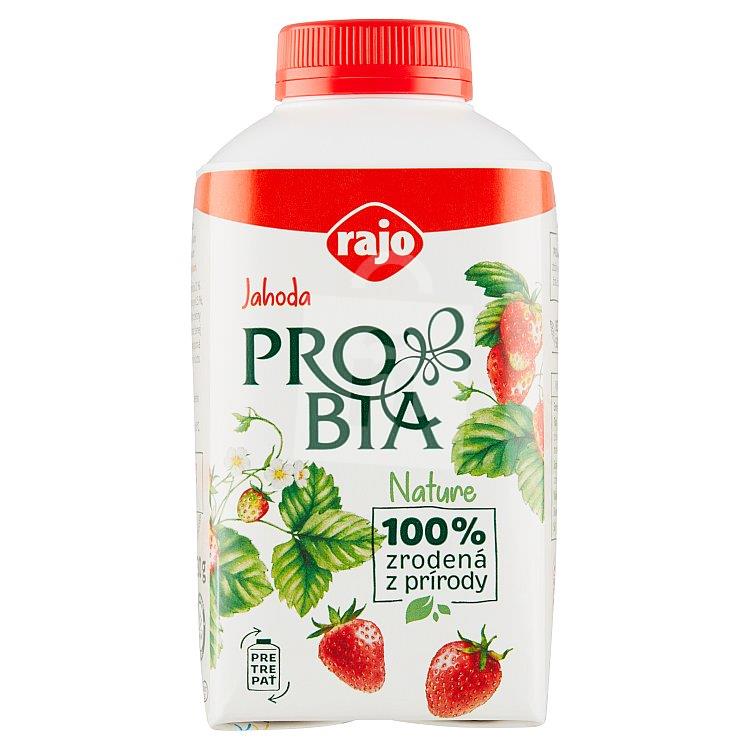 Jogurtový nápoj jahoda 430g RAJO Probia Nature