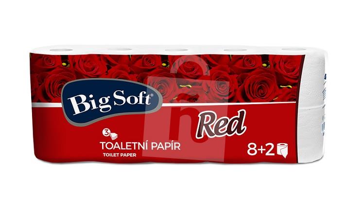Toaletný papier Red 3-vrstvový 8 + 2 zadarmo Big Soft
