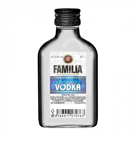 Vodka De luxe 37.5% 0,1l Gas Familia